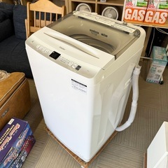 【超美品‼️】ハイアール 2023年製 7.0kg全自動洗濯機 オシャレ着コース ジェルボールコース エディオンモデル ホワイト♪の画像