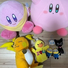 【ほぼ新品】BIGカービィ、ポケモン、ミニオンなど