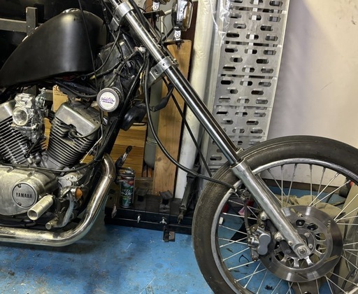 ビラーゴ250】 190mm 7.5インチ ロングフォークジョイント 取付