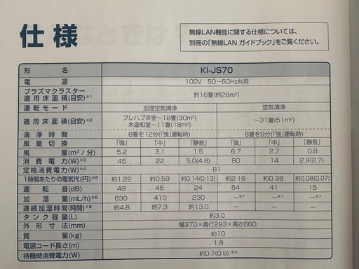 【値下げ】SHARP 加湿空気清浄機
