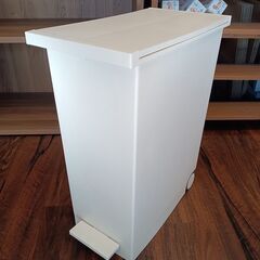 KEYUCA両開きダストボックス L　27L　ホワイト　ゴミ箱　...