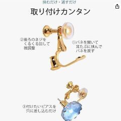 イヤリングコンバーター 2色セット(計8個) の画像