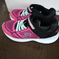 SKECHERS キッズ スニーカー ピンク　23cmの画像