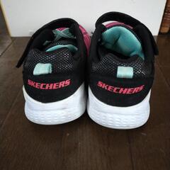 SKECHERS キッズ スニーカー ピンク　23cmの画像