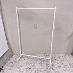  20891  キャスター付きステンレスハンガーラック    ◆...