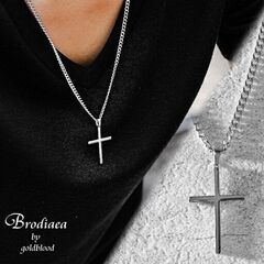 ステンレス製/シルバークロスネックレス（新品）おすすめ