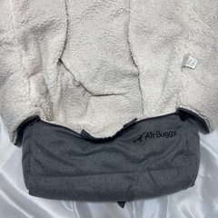 Air Buggy フットマフ グレー 収納袋付きの画像
