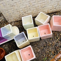 【オシャレ★先着1名早い者勝ち】カラフルミニ土器鉢セット⑤の画像