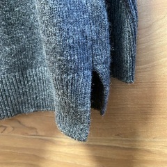 [新品未使用] UNIQLO カシミヤブレンドチュニック　ダークグレー　Lサイズの画像