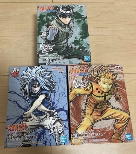 NARUTO   ナルト　vibration stars うずまきナルトⅢ うちはサスケⅡ ロック・リー　フィギュア
