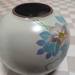 九谷焼 文翠作 陶器 花瓶 花器  壺の画像
