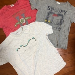 LサイズTシャツ3枚セット　ジュラシックワールド×スヌーピー ×...