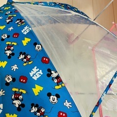 【おまけ】傘 カサ かさ Disney ディズニー  ミッキー ミッキーマウス 50cm か 55cm？ 適応身長100cm〜 ミニー ミニーマウス 45cm か 50cm？ ハート 40cmの画像