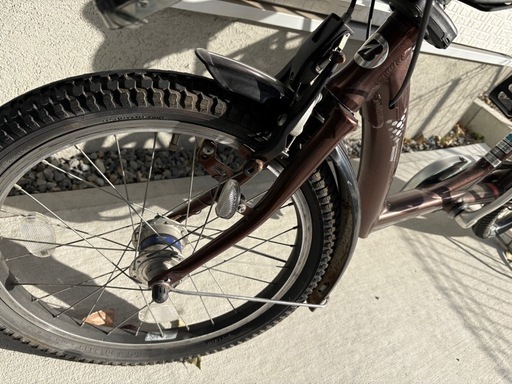 美品ブリヂストン非電動アシスト自転車　チャイルドシート付　3人乗り