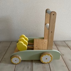 ニチガン おさんぽpipi 手押し車 木製 カタカタ ひよこ 歩行補助 歩行器 おさんぽピッピの画像