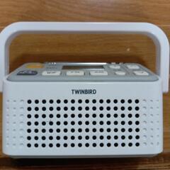 TwinBard  ポータブルラジオ   スリーバント  ワンセグTV音声/FM/AM  家庭用ACアダプター付きの画像