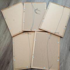 額縁5枚セット　アートフレーム　フォトフレームの画像