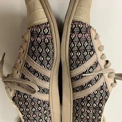 ☆値下げ☆Y2412-405 adidas スニーカー スーパースター Fleek Series 内側ボア 総柄 サイズ:23.0cm 汚れ有りの画像