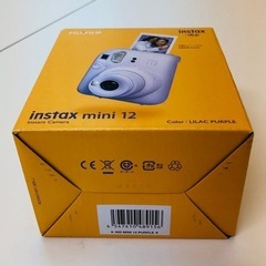 （新品未開封）チェキ　instax mini 12の画像