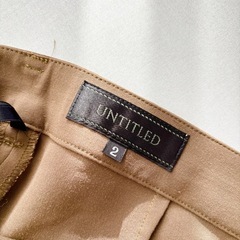 【UNTITLE】カーキロングパンツの画像