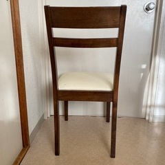 椅子 ニトリ 木製 ダイニングチェア ダークブラウン 4脚セット 34000円相当の画像