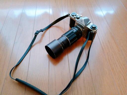 PENTAX  一眼レフカメラ200ミリレンズ付き