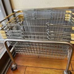 ステンレス製買い物カゴ