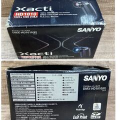 【REGASTOCK川崎店】【動作確認済み】【未使用品】SANYO ハイビジョン対応 デジタルムービーカメラ Xacti ザクティ ブラック DMX-HD1010(K)の画像