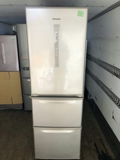 NO 711 ?北九州市内配送設置無料✨?　パナソニック Panasonic エコナビ搭載冷蔵庫（365L・右開き）3ドア シルキーゴ