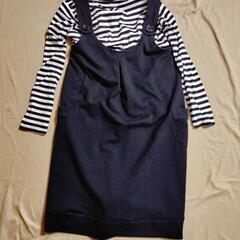 マタニティ長袖ワンピース　授乳口付き
