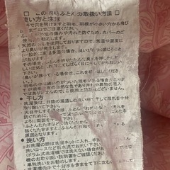 【決定しました】羽毛布団(薄め)  ダウンケット　シングルの画像