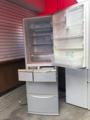 NO 714 ?福岡市内配送設置無料✨?　パナソニック Panasonic 冷蔵庫（426L・右開き） クリアグレー ECONAVI搭