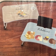 リラックマ　ビック木製ラップトップテーブルの画像