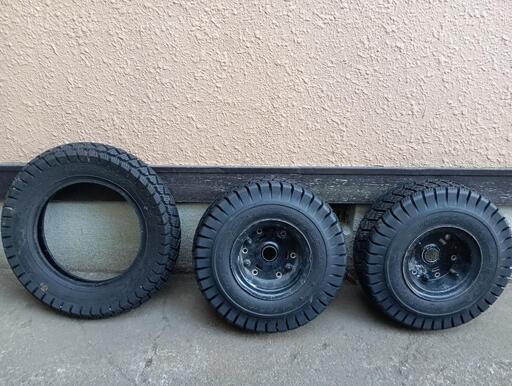 ジャイロX スノータイヤ3点セット リアホイール付き