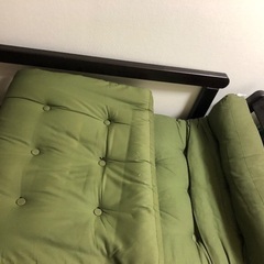 木製ソファベッド　マットレス付き　(長さ訂正します)