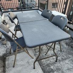 ガーデンテーブルセット5点
