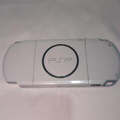 レトロゲーム機　良品　PSP３０００ パールホワイトの画像