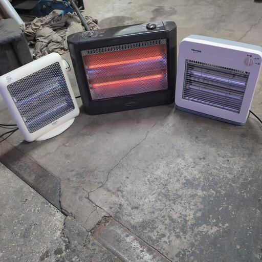 3台　電機ストーブ　遠赤外線ヒーター