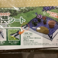 室内砂遊びセット　ダイソー　魔法の砂　園芸シートの画像