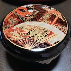 【新品未使用】漆器のちらし寿司セット　寿司桶36cm おひつ5客　木杓子付きの画像