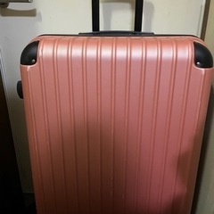 【100円】ローズゴールド スーツケース  102L