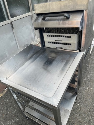 【動確済み】ホシザキ 業務用 食器洗浄機 JWE-450WUB3 三相200V ソイルドシンク クリーンテーブル 3点セット 二槽シン