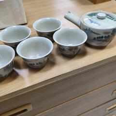★ 九谷焼  色絵金彩 茶器揃 急須 煎茶碗 煎茶道具茶器セット ⑳
