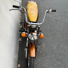 ジッピィ 鍵書類有り 初爆確認済 低走行 ヤマハ フルノーマル 花柄シート レストアベース ( チャッピィ ボビィ ポッケ フォーゲル )の画像