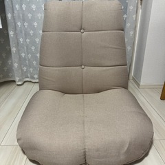 【無料でお譲りします】座椅子　ベージュ　※12/23までに取りに...