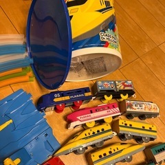 【お話中】プラレール　おもちゃ　新幹線　レールセットの画像
