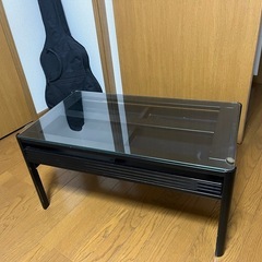  リビングガラステーブル 