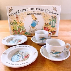 Wedgwood ピーターラビット ミニチュア ティーセット 旧刻印の画像