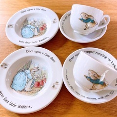 Wedgwood ピーターラビット ミニチュア ティーセット 旧刻印の画像