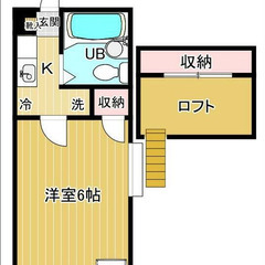 ⭐️保証人＆保証会社不要の楽ちん貸⭐️エアコン完備☆広めのロフト付き1K★ - 不動産
